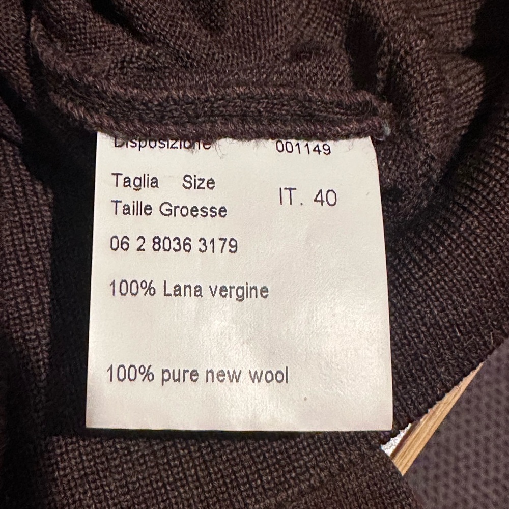 Piazza Sempione fine wool Brown Sweater - Picture 6 of 13